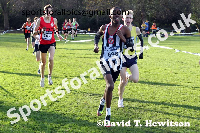 Mens under-17s, European Cross Country Championships Trials, Sefton Park, Liverpool. Photo: David T. Hewitson/Sports for All Pics